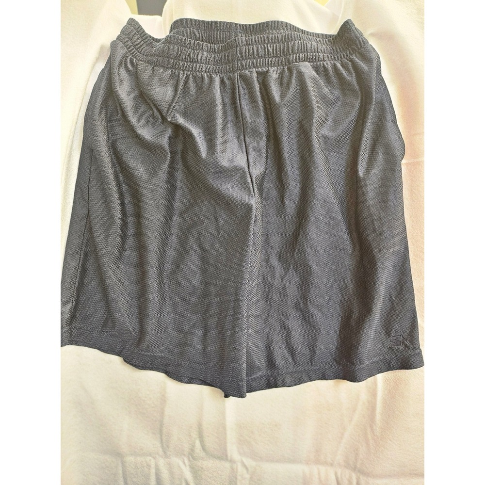 Starter Mens Navy Blue Athletic Mesh Basketball Shorts Size Medium 32-34